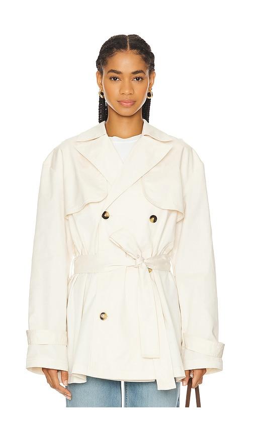 lovers and friends x maggie macdonald sydney jacket in cream. - size m (also in xl)