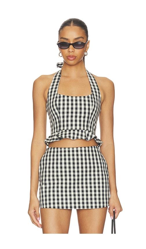lovers and friends zoe top in black,white. - size s (also in xxs)