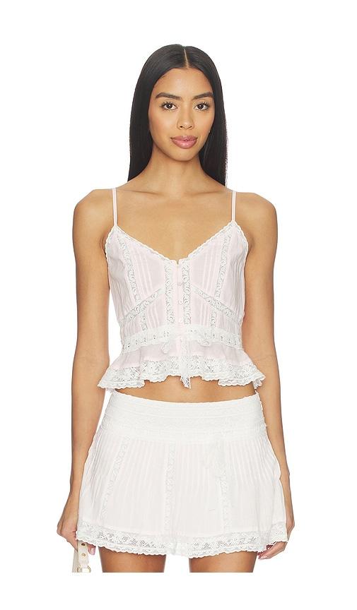 loveshackfancy avra top in rose. - size 10 (also in 8, 12)