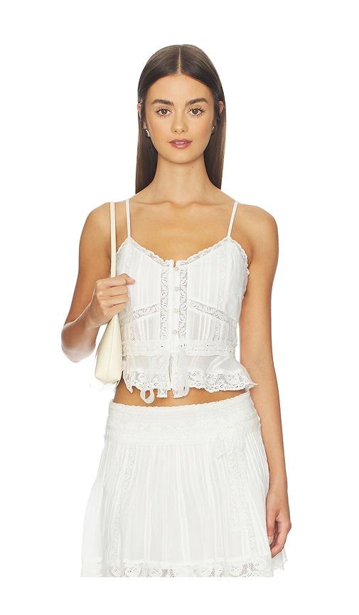 loveshackfancy avra top in white. - size 10 (also in 12)