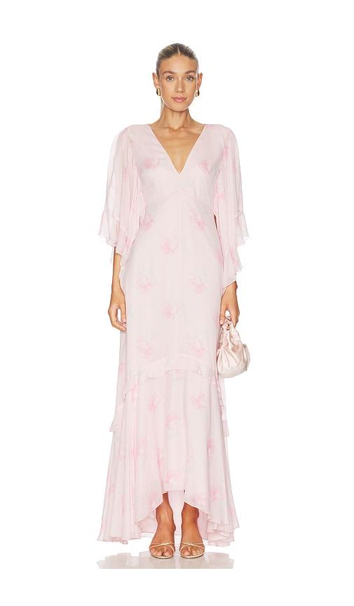 loveshackfancy brinley dress in rose. - size 0 (also in 4, 00, 2, 6)