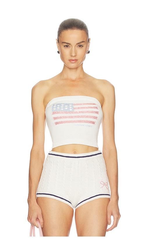 loveshackfancy deserae tube top in multi. - size l (also in s, xs, m, xl)