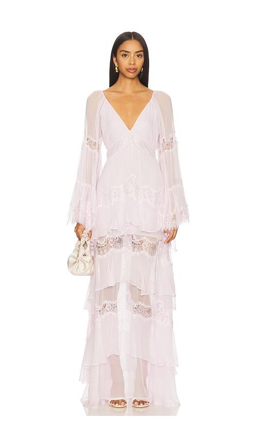 loveshackfancy devina dress in lavender. - size l (also in xxs)