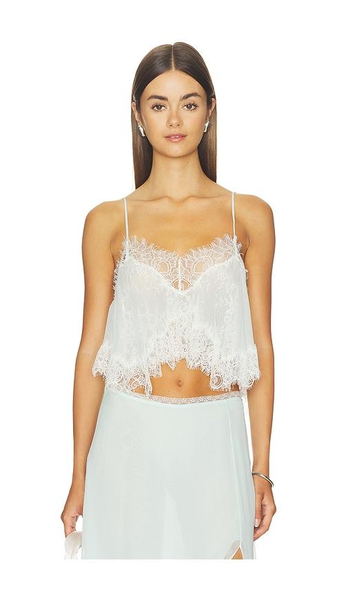 loveshackfancy elysia top in neutral. - size l (also in xl)