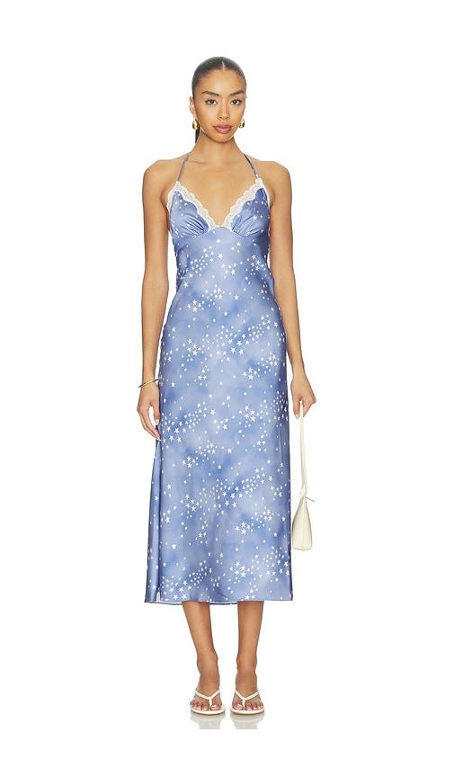 loveshackfancy evania dress in blue. - size m (also in xs, s)