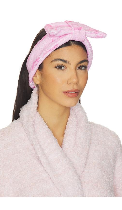 loveshackfancy headband with bow in bubblegum valentine.