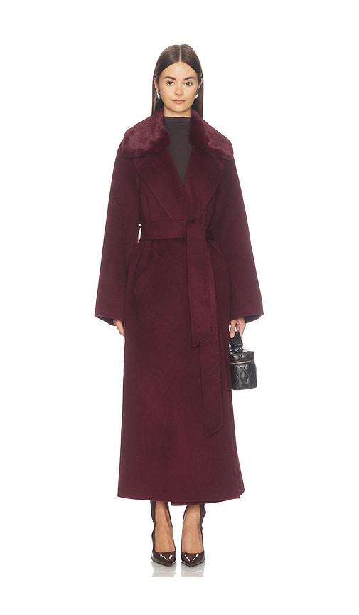 loveshackfancy katniss jacket in wine. - size s (also in xs)