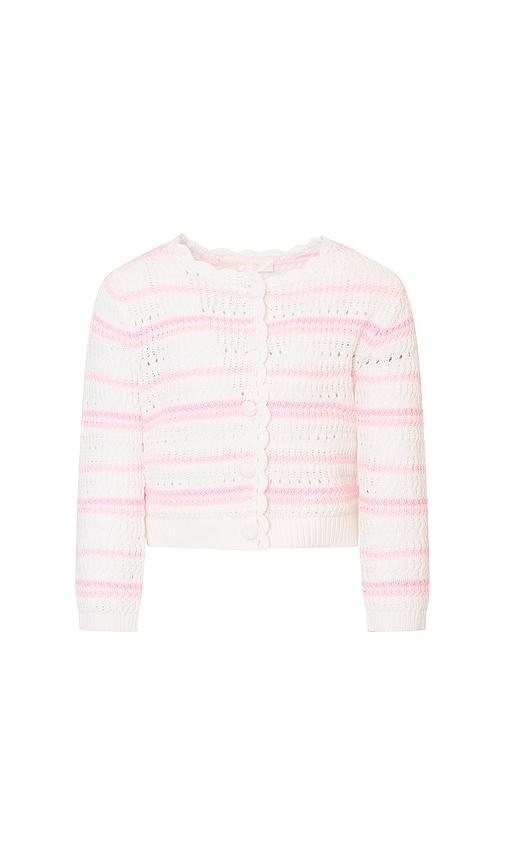 loveshackfancy kids amarilly cardigan in pink. - size 2 (also in 6, 3, 4)