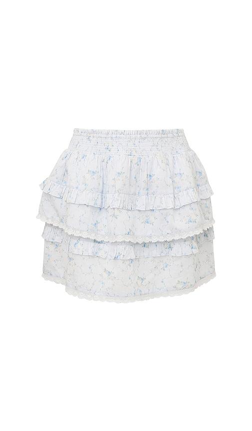 loveshackfancy kids billie skirt in baby blue. - size 3 (also in 4, 5)