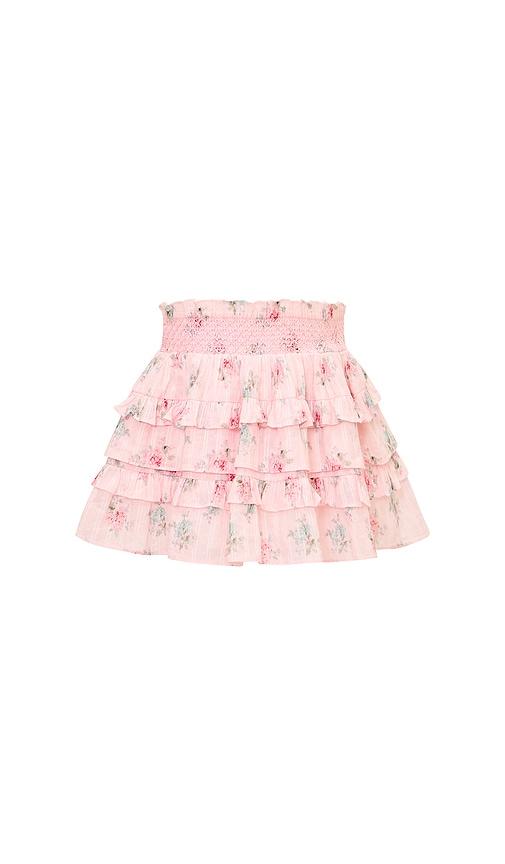 loveshackfancy kids billie skirt in pink. - size 2 (also in 6, 3, 4)