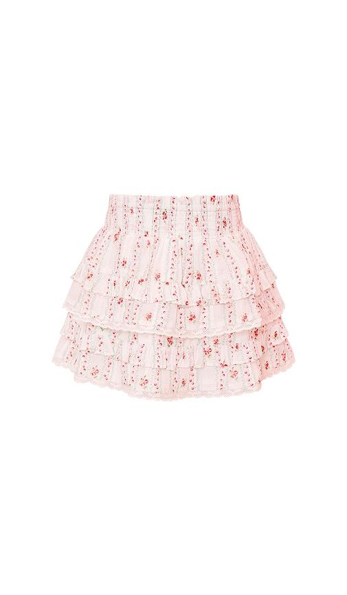 loveshackfancy kids billie skirt in red. - size 2 (also in 3, 4, 5)