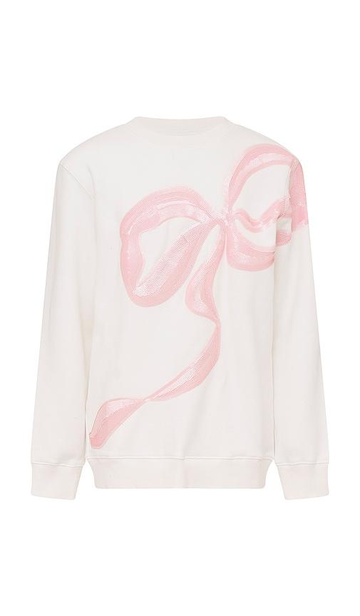 loveshackfancy kids serafina sweatshirt in blush. - size 4 (also in 5)