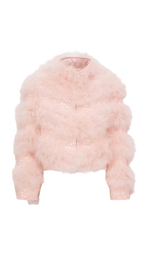 loveshackfancy kids trislyn jacket in pink. - size 3 (also in 6)