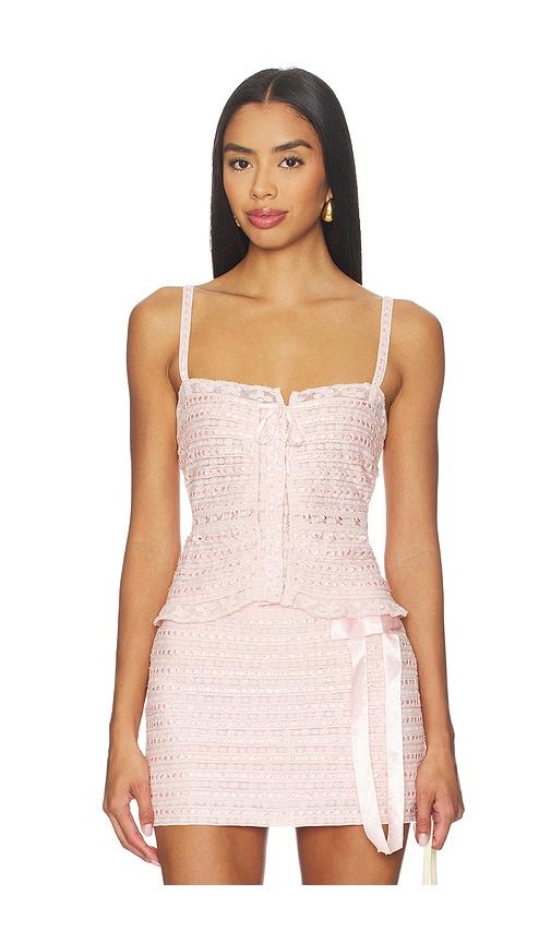 loveshackfancy niraya cami in pink. - size 10 (also in 6)