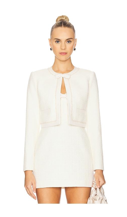 loveshackfancy ralphette jacket in cream. - size 0 (also in 2)