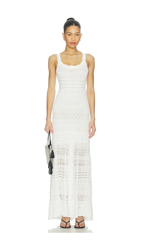 loveshackfancy solenne dress in white. - size l (also in xs, xl)
