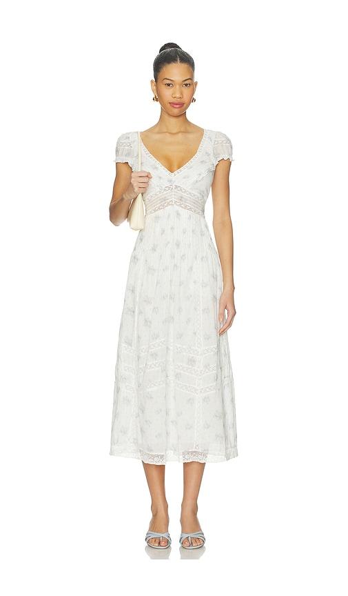 loveshackfancy suvi dress in white. - size m (also in s)
