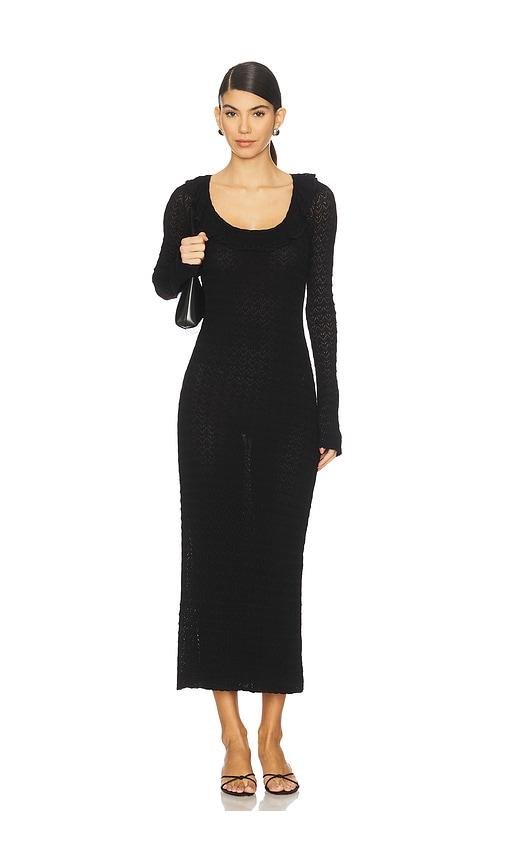 loveshackfancy tawnie dress in black. - size m (also in s, xs)