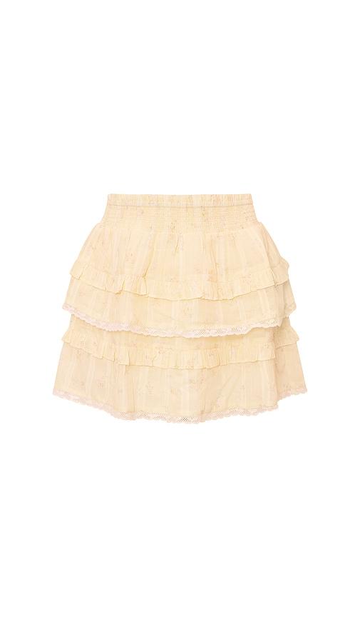 loveshackfancy tween billie skirt in lemon. - size 10 (also in 7)