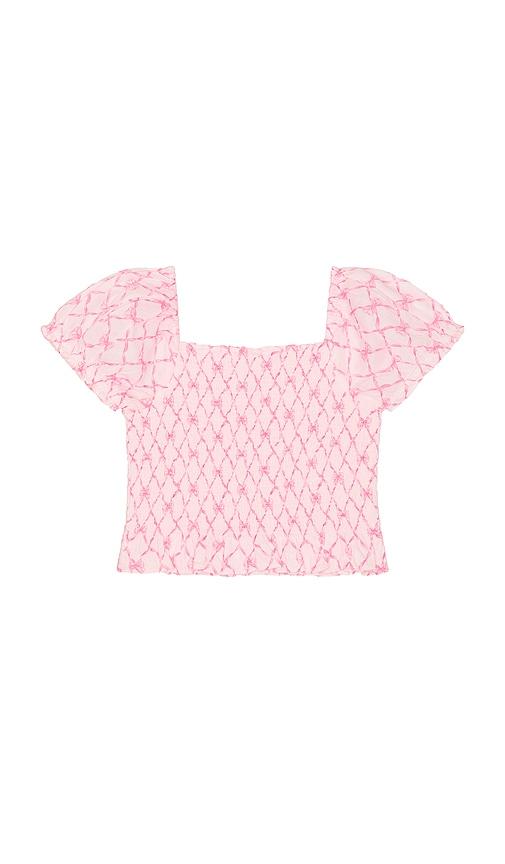 loveshackfancy tween fabielle top in pink. - size 12 (also in 8, 14)