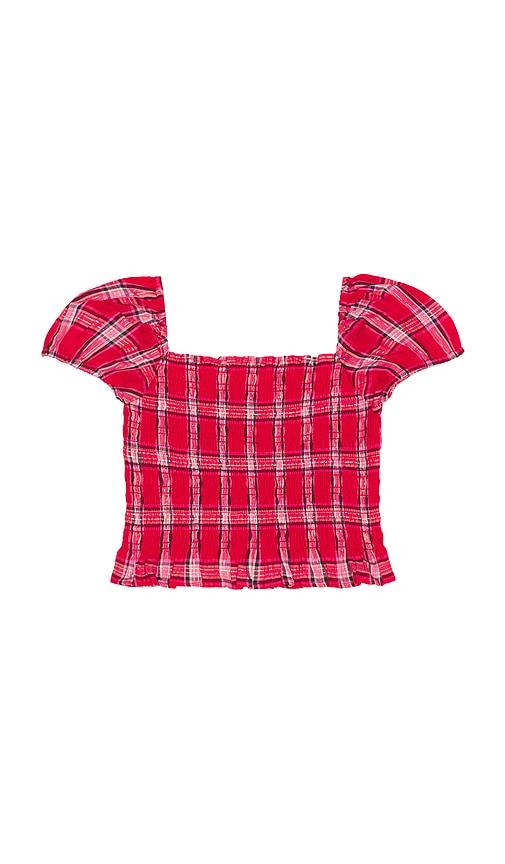 loveshackfancy tween fabielle top in red. - size 10 (also in 12)