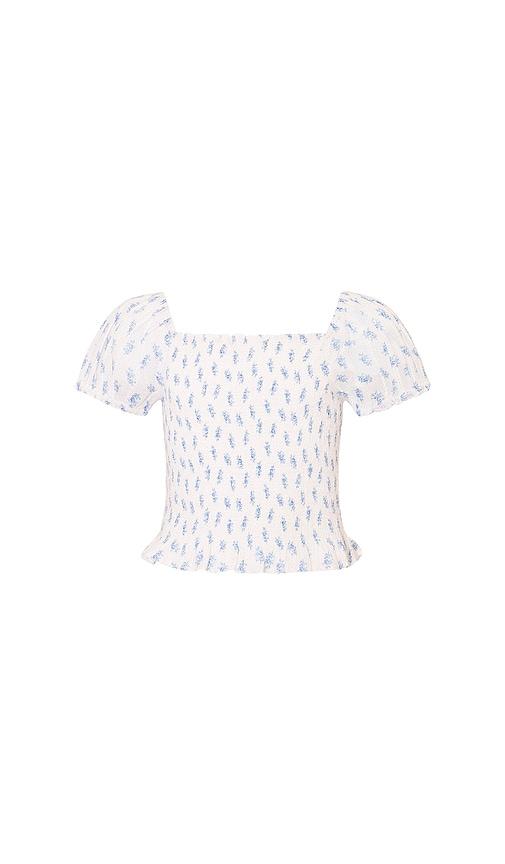 loveshackfancy tween fabielle top in white. - size 10 (also in 7, 8, 12)