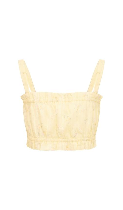 loveshackfancy tween ken top in lemon. - size 10 (also in 12, 14, 7)
