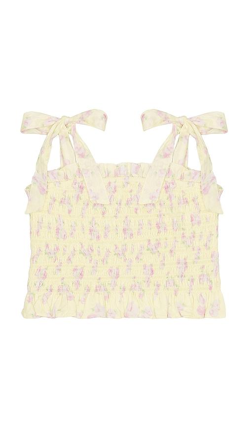 loveshackfancy tween merrinelle top in lemon. - size 10 (also in 8, 9, 12, 14)