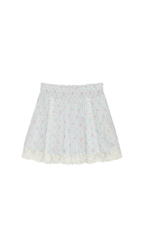 loveshackfancy tween solena skirt in baby blue. - size 14 (also in 8)