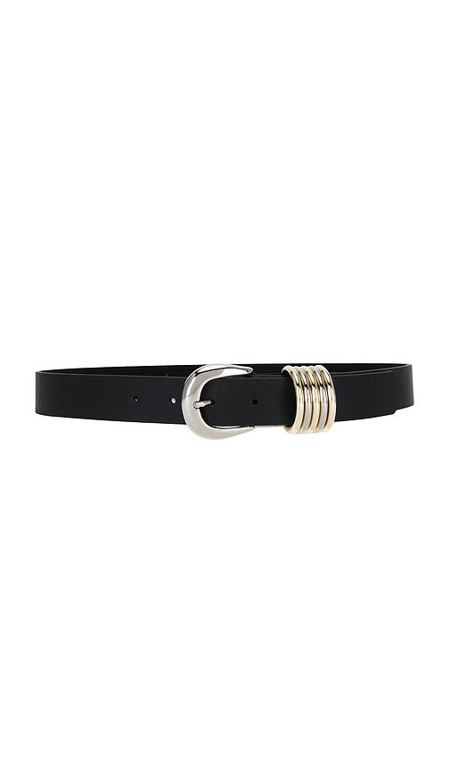 lovestrength emery leather belt in black. - size m (also in s)