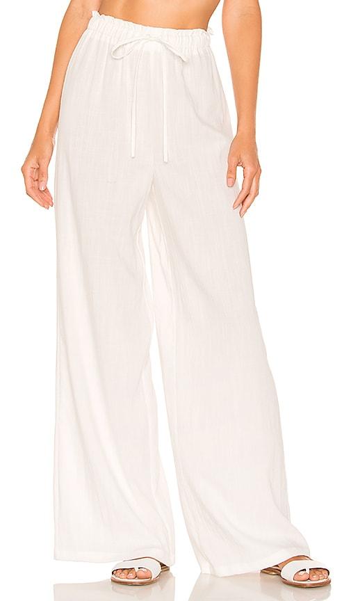 lovewave kaya pants in white. - size m (also in xxs, xs, s)