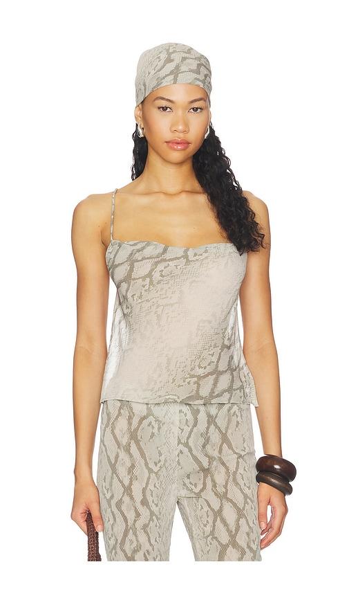 lovewave the channing top in beige. - size l (also in xs, xxs, s, m, xl)