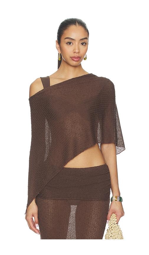 lovewave the hadley top in brown. - size l (also in m, s, xl, xs, xxs)