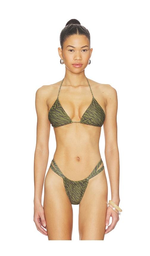 lovewave the neko top in army. - size s (also in xs)