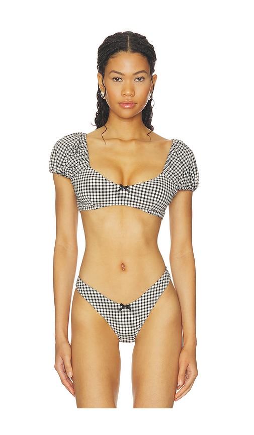 lpa chantel top in black,white. - size l (also in xs, s, m, xl)