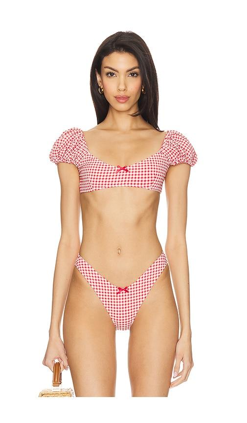 lpa chantel top in red. - size l (also in s, m, xl)