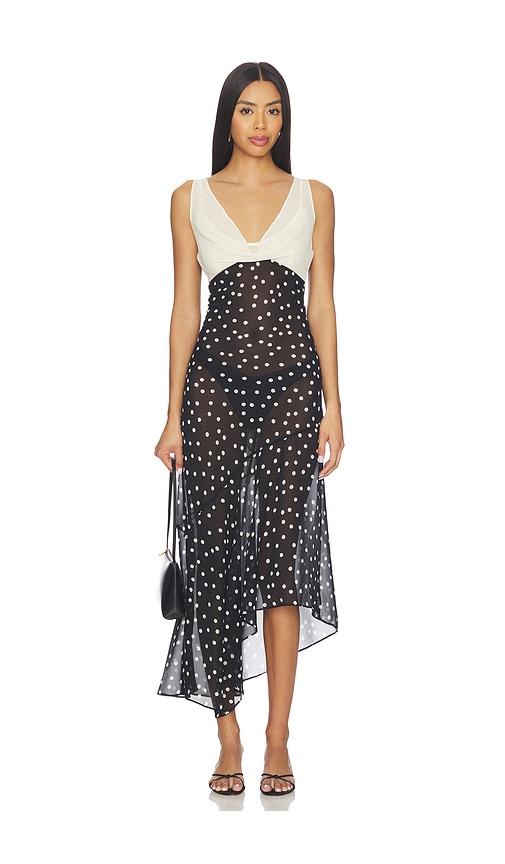 lpa dorothy maxi dress in black,white. - size l (also in xl)