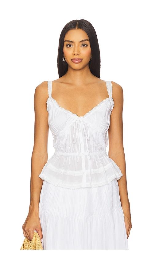 lpa emmy top in white. - size l (also in s, m, xl)