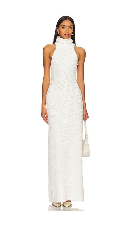 lpa evan maxi knit dress in white. - size s (also in xs)