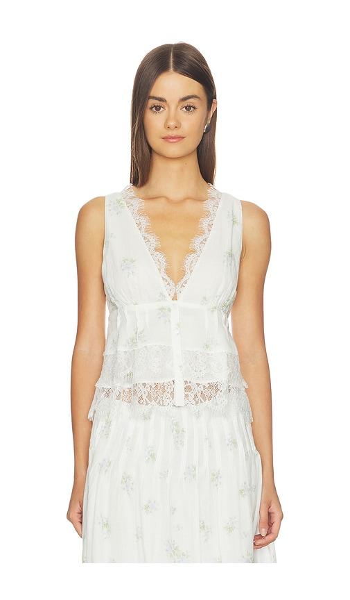 lpa everly top in white. - size l (also in s, m, xl)