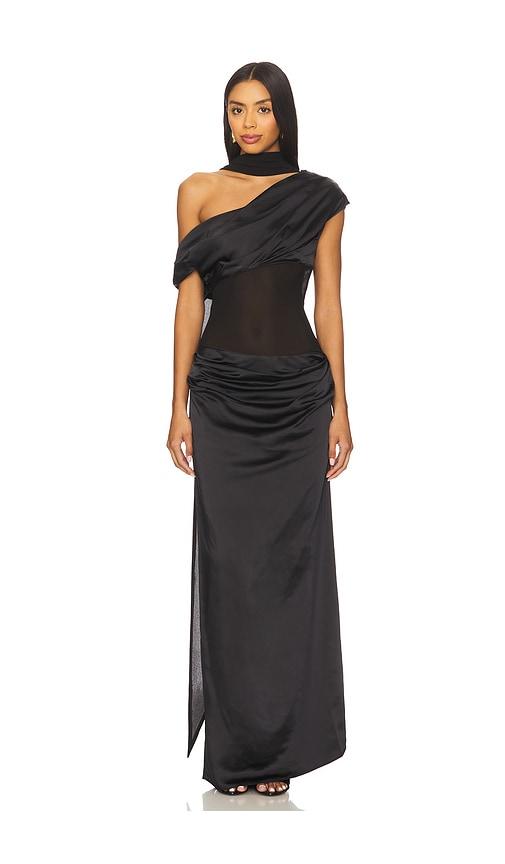 lpa gaia gown in black. - size s (also in xs)