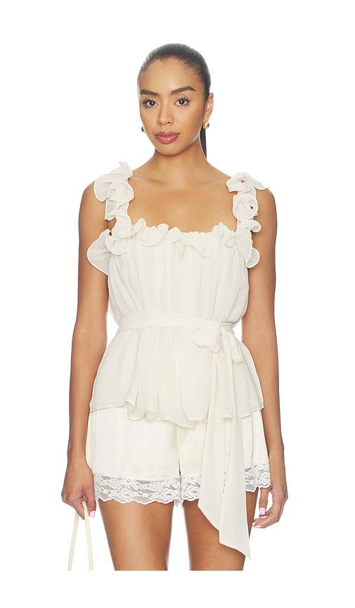 lpa ilaria top in cream. - size l (also in m, s, xl)