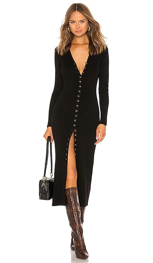 lpa kavala sweater dress in black. - size m (also in l, s, xs)