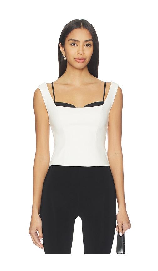 lpa kenley top in black,white. - size m (also in xxs, xs, s, xl)