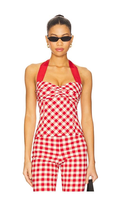 lpa lizzie top in red. - size l (also in xs, xxs, s, m)