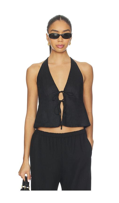lspace april top in black. - size l (also in m)