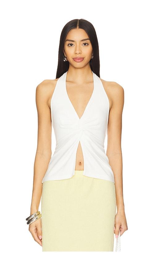 lspace callie halter top in white. - size l (also in xl)