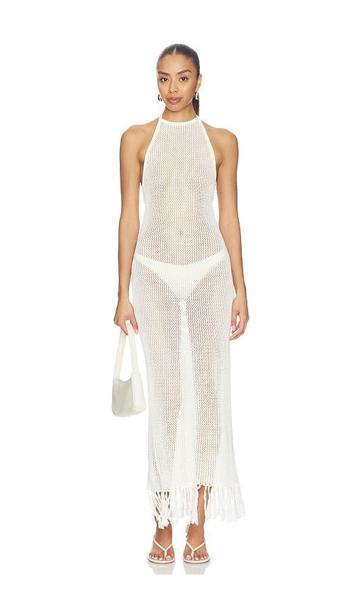 lspace caught by sea cover up in cream. - size l (also in s, xs, m, xl)