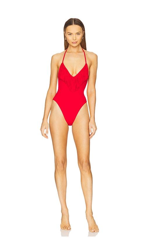 lspace desert days one piece swimsuit in red. - size s (also in xs)