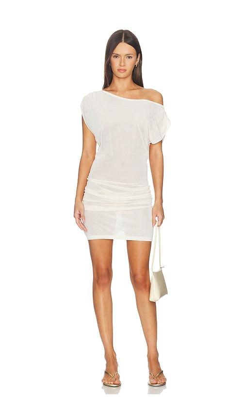 lspace frankie mini dress in cream. - size m (also in s)